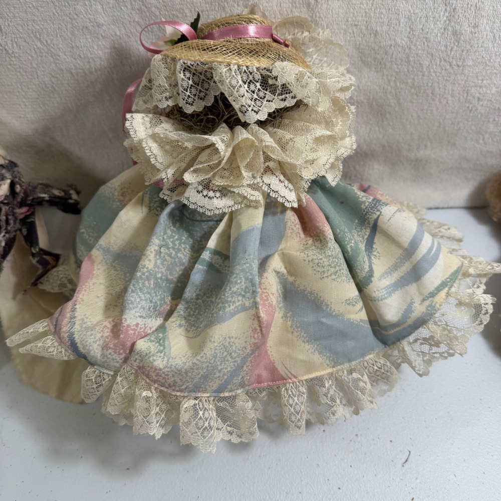 Simpton Judy Craycraft Art Doll Straw Hair Lace full circle Dress Bonnet Not Tit